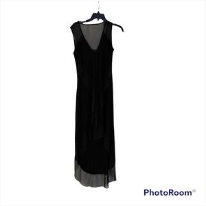 NWT BCBG Black high/ low cocktail dress
